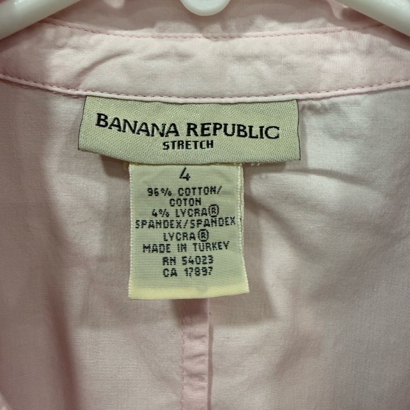 Banana Republic Pink Sleeveless Collared Women's Top - Picture 4 of 4